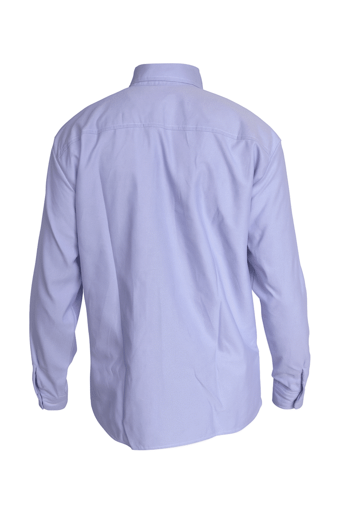 Camisa Oxford azul marino para hombre, con bolsillo frontal y corte recto