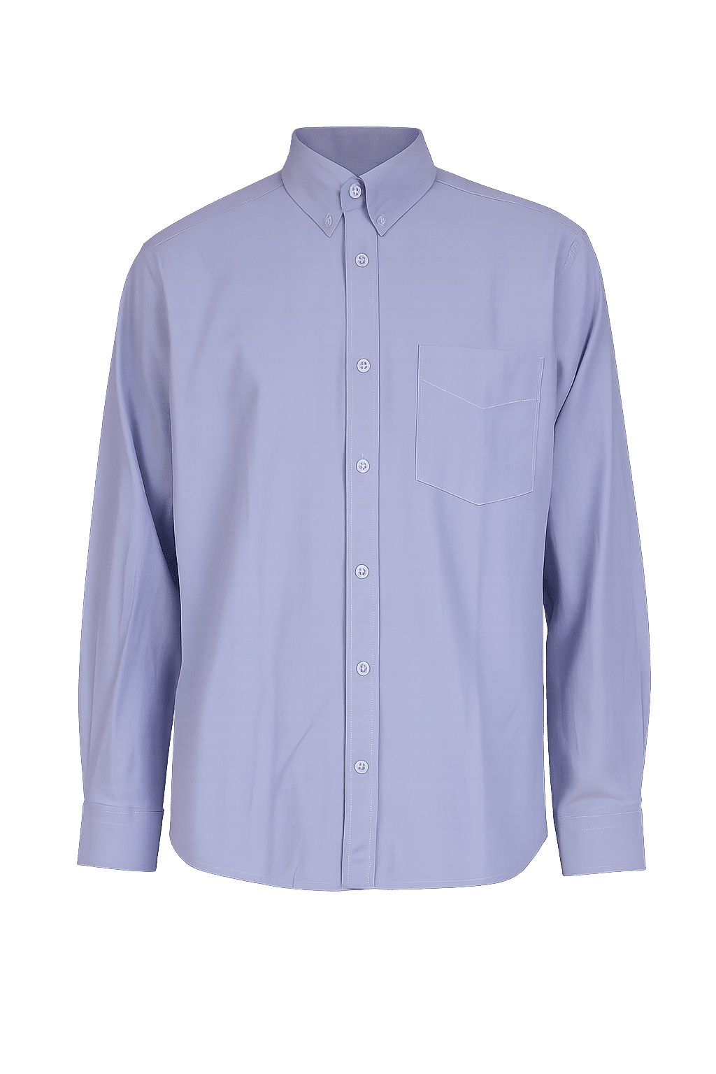 Camisa Oxford azul marino de hombre, estilo formal con bolsillo en el pecho