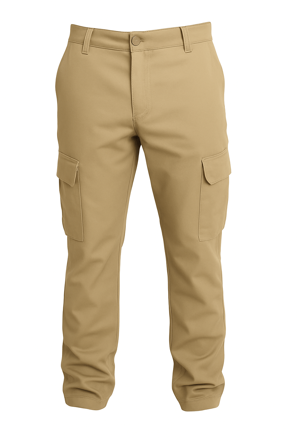 Pantalon tipo cargo en dril caqui